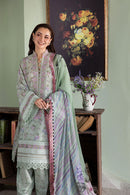 SOBIA NAZIR-3PC KARANDI PRINTED EMBROIDERED SHIRT WITH KARANDI PRINTED DUPATTA AND TROUSER-BIC-2564