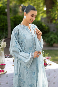 BAREEZE-3PC DHANAK EMBROIDERED SHIRT WITH CHIFFON EMBROIDERED DUPATTA AND TROUSER-BIC-5177