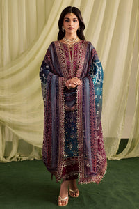 NUREH-3PC LAWN DIGITAL PRINTED EMBROIDERED SHIRT WITH CHUNRI PRINTED EMB DUPATTA AND DYED TROUSER-BIC-018