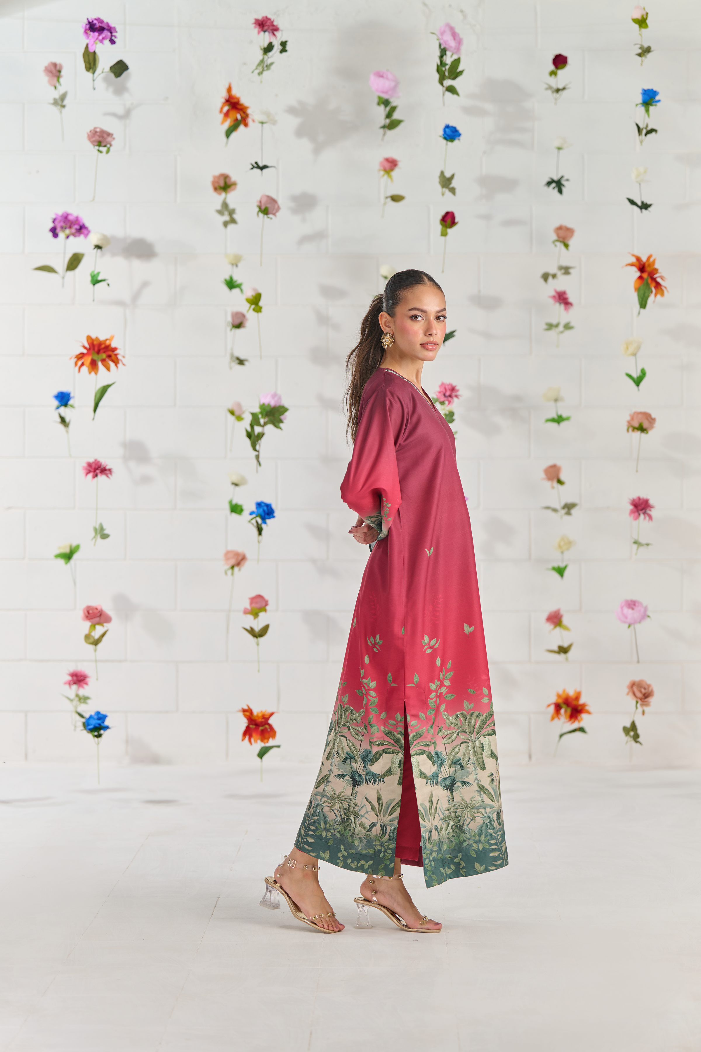 LULUSAR-3PC-SHAMOZE SILK PRINTED SHIRT WITH SILK PRINTED DUPATTA AND SILK TROUSER-BIC-9016
