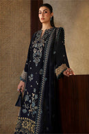 ZAHA-3PC DHANAK EMBROIDERED SHIRT WITH DHANAK EMBROIDRED SHAWL & TROUSER -BIC-4181
