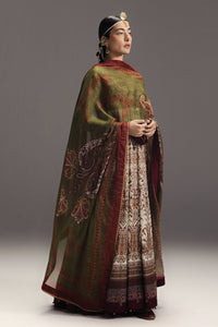 ZARA SHAH JAHAN-3PC DIGITAL PRINTED FROCK WITH SILK PRINTED DUPATTA & DYED TROUSER-BIC-068
