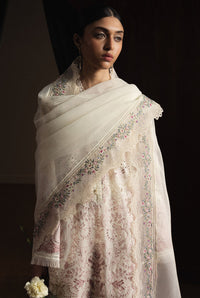 ZARA SHAHJAHAN-3PC LAWN EMBROIDERED SHIRT WITH KHADDI NET EMB DUPATTA AND EMB TROUSER-BIC-4893