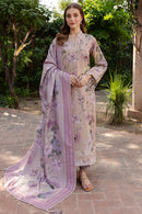 BAROQUE-3PC KHADDAR PRINTED SHIRT WITH KHADDAR PRINTED DUPATTA AND PRINT TROUSER-BIC-2644