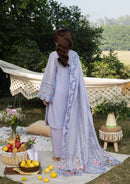 ELAF-3PC DHANAK EMBROIDERED SHIRT WITH DHANAK EMBROIDERED SHAWL AND TROUSER-BIC-5218