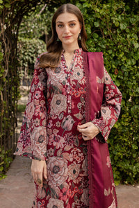 BAROQUE-3PC KHADDAR PRINTED SHIRT WITH KHADDAR PRINTED DUPATTA AND PRINT TROUSER-BIC-2645