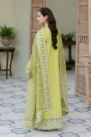 MARYAM & MARIA-3PC LAWN EMBROIDERED SHIRT WITH ORGANZA EMBROIDERED DUPATTA & TROUSER-BIC-3704