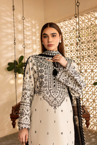 BATIK-3PC DHANAK EMBROIDERED SHIRT WITH CHIFFON EMBROIDERED DUPATTA AND EMB TROUSER-BIC-4104