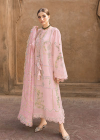 CRIMSON-3PC DHANAK EMBROIDERED SHIRT WITH WOOL PRINTED EMB SHAWL AND TROUSER-BIC-5190
