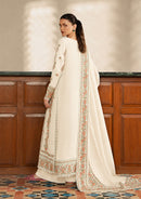 AFROZEH-3PC DHANAK EMBROIDERED SHIRT WITH DHANAK EMB SHAWL AND TROUSER-BIC-5208