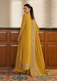 AFROZEH-3PC DHANAK EMBROIDERED SHIRT WITH DHANAK EMB SHAWL AND TROUSER-BIC-5209
