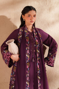 IZNIK-3PC LAWN EMBROIDERED SHIRT WITH KHAADI NET EMBROIDERED DUPATTA AND TROUSER-BIC-4833