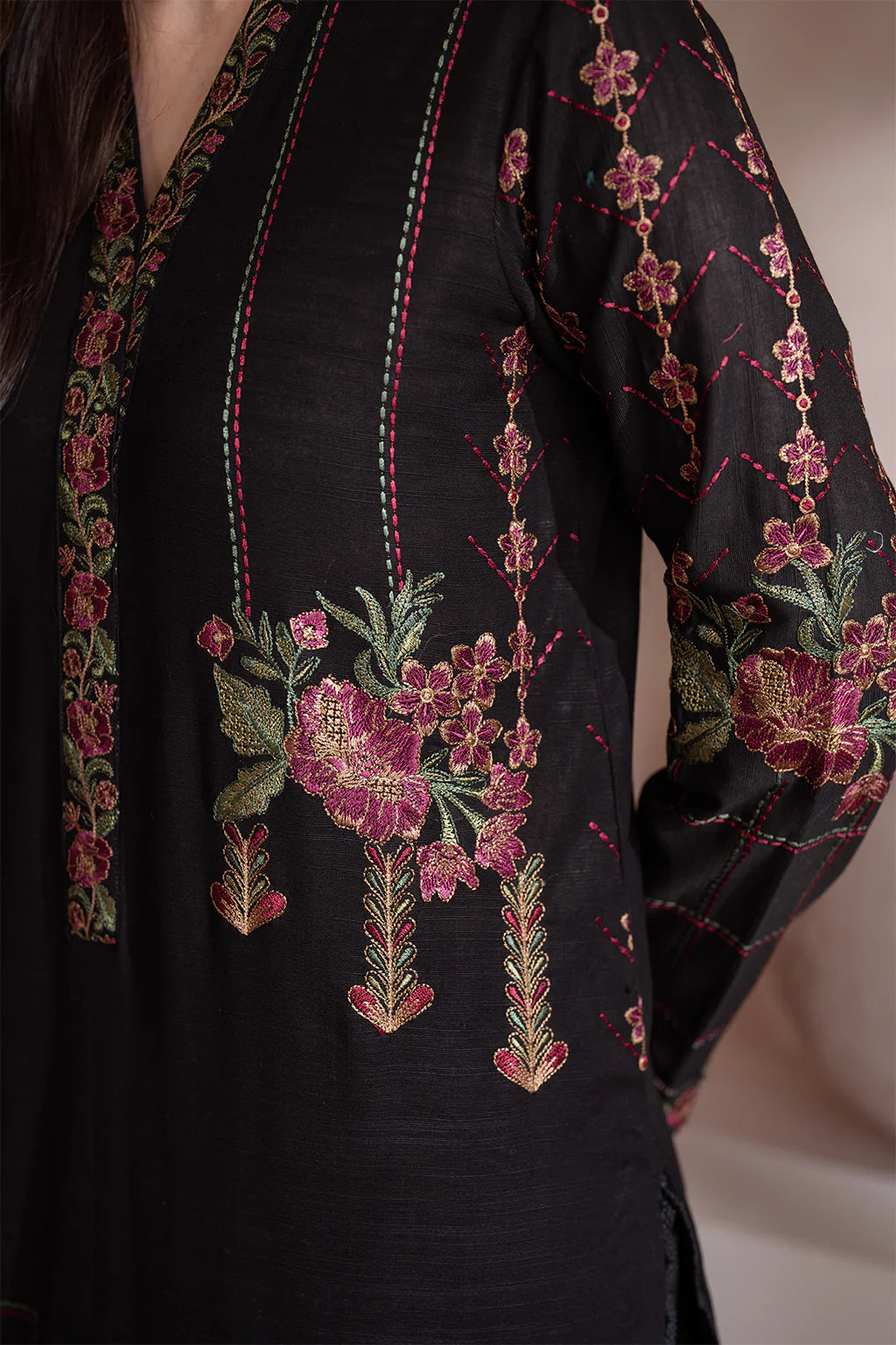 IZNIK-3PC LAWN EMBROIDERED SHIRT WITH CHIFFON EMBROIDERED DUPATTA AND TROUSER-BIC-3604