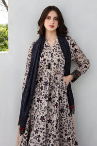BAROUQE-3PC KHADDAR PRINTED  SHIRT WITH KHADDAR PRINT DUPATTA AND PRINT TROUSER-BIC-2560