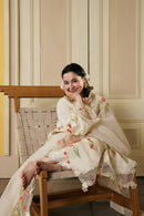 MARYAM HUSSAIN-3PC LAWN HEAVY EMBROIDERED SHIRT WITH ORGANZA EMB DUPATTA AND TROUSER-BIC-4903