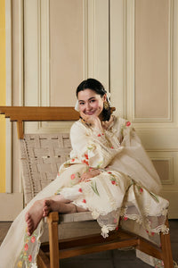 MARYAM HUSSAIN-3PC LAWN HEAVY EMBROIDERED SHIRT WITH ORGANZA EMB DUPATTA AND TROUSER-BIC-4903
