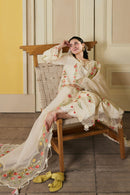 MARYAM HUSSAIN-3PC LAWN HEAVY EMBROIDERED SHIRT WITH ORGANZA EMB DUPATTA AND TROUSER-BIC-4903