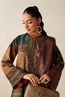 BAROQUE-3PC KHADDAR PRINTED SHIRT WITH KHADDAR PRINTED DUPATTA AND PRINTED TROUSER-BIC-2661