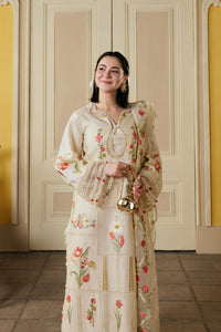 MARYAM HUSSAIN-3PC LAWN HEAVY EMBROIDERED SHIRT WITH ORGANZA EMB DUPATTA AND TROUSER-BIC-4903