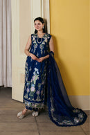 MARYAM HUSSAIN-3PC LAWN EMBROIDERED SHIRT WITH KHADDI NET EMB DUPATTA AND TROUSER-BIC-4910