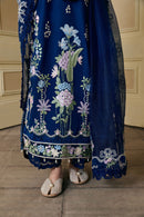 MARYAM HUSSAIN-3PC LAWN EMBROIDERED SHIRT WITH KHADDI NET EMB DUPATTA AND TROUSER-BIC-4910