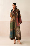 BAROQUE-3PC KHADDAR PRINTED SHIRT WITH KHADDAR PRINTED DUPATTA AND PRINTED TROUSER-BIC-2661
