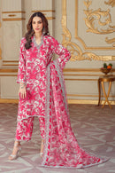 CHARIZMA-3PC KARANDI PRINTED SHIRT WITH KARANDI PRINTED DUPATTA AND TROUSER-BIC-2580
