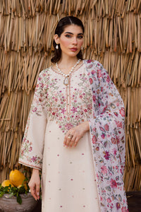 BATIK-3PC DHANAK EMBROIDERED SHIRT WITH WOOL PRINTED SHAWL AND EMB TROUSER -BIC-5040