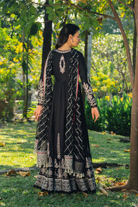 AFROZEH-3PC LAWN EMBROIDERED FROCK WITH CHIFFON EMB DUPATTA AND TROUSER-BIC-4921
