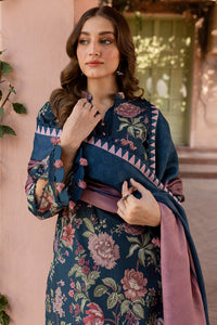 BAROQUE-3PC KHADDAR PRINTED SHIRT WITH KHADDAR PRINTED DUPATTA AND PRINT TROUSER-BIC-2647