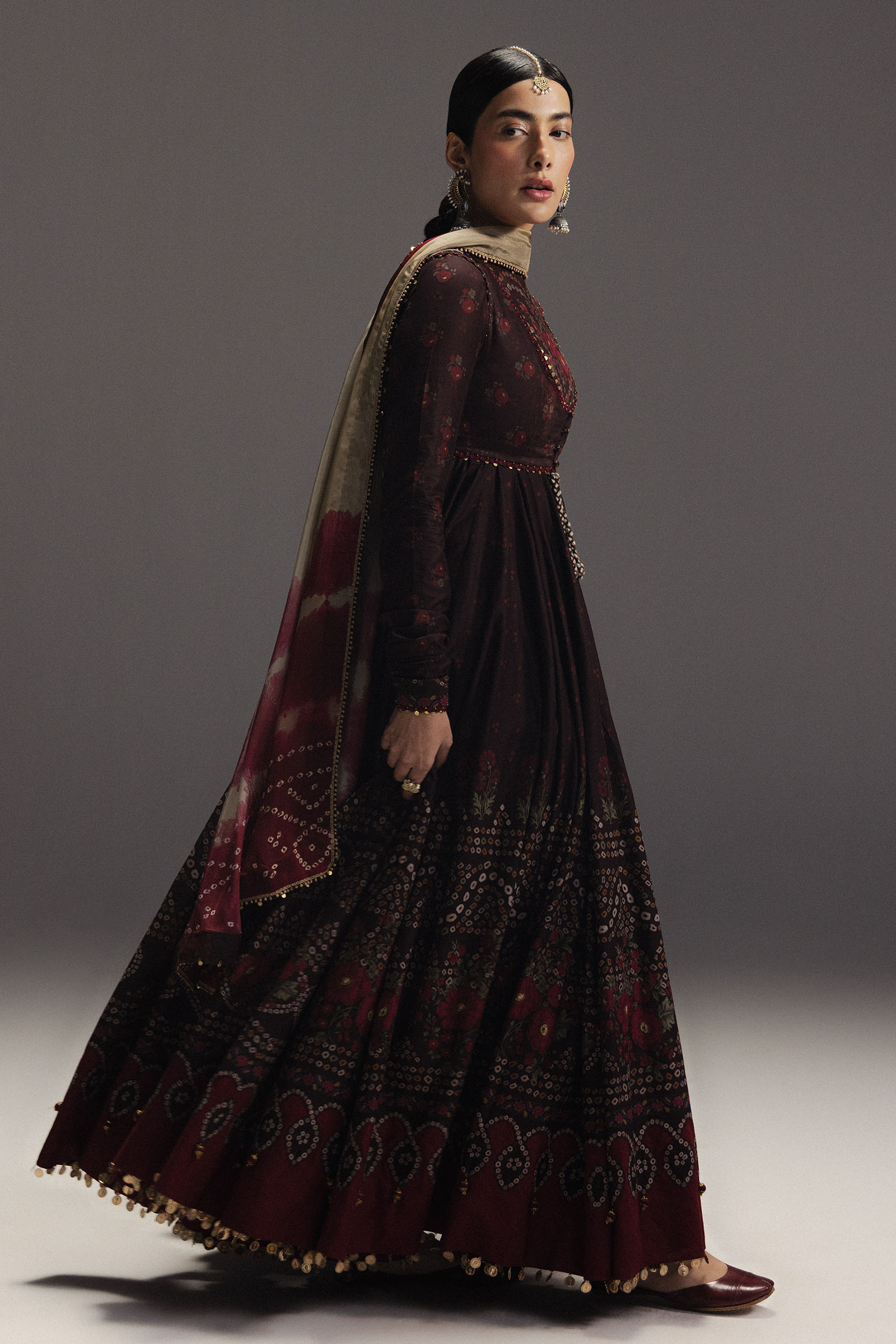 ZARA SHAH JAHAN-3PC DIGITAL PRINTED FROCK WITH SILK PRINTED DUPATTA & PRINT TROUSER-BIC-071