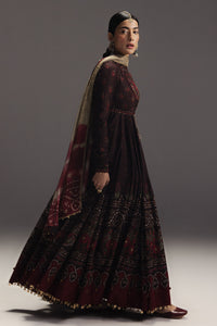 ZARA SHAH JAHAN-3PC DIGITAL PRINTED FROCK WITH SILK PRINTED DUPATTA & PRINT TROUSER-BIC-071
