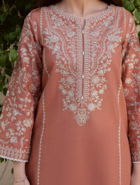 BATIK-2PIECE LAWN SEQUIN EMB SHIRT WITH LAWN EMB SLEEVES-BIC-238