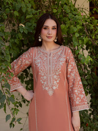 BATIK-2PIECE LAWN SEQUIN EMB SHIRT WITH LAWN EMB SLEEVES-BIC-238