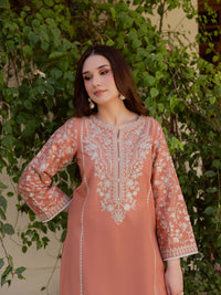 BATIK-2PIECE LAWN SEQUIN EMB SHIRT WITH LAWN EMB SLEEVES-BIC-238