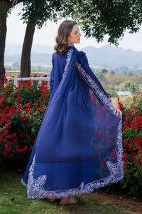GARNET-3PC LAWN EMBROIDERED SHIRT WITH KHADDI NET EMB DUPATTA AND TROUSER-BIC-4844