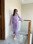 URGE-2PC DHANAK EMBROIDERED SHIRT AND EMBROIDRED TROUSER-BIC-120