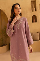 BATIK-2PC SEQUIN DHANAK EMBROIDERED SHIRT WITH SEQUIN DHANAK EMBROIDERED TROUSER-BIC-106