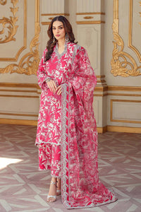 CHARIZMA-3PC KARANDI PRINTED SHIRT WITH KARANDI PRINTED DUPATTA AND TROUSER-BIC-2580