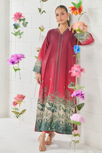 LULUSAR-3PC-SHAMOZE SILK PRINTED SHIRT WITH SILK PRINTED DUPATTA AND SILK TROUSER-BIC-9016