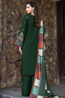 SAPPHIRE-3PC KHADDAR EMBROIDERED SHIRT WITH COURTRAI PRINTED SHAWL AND TROUSER-BIC-4419