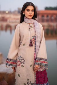 JAZMIN-3PC LAWN EMBROIDERED SHIRT WITH MONARK PRINTED DUPATTA AND TROUSER-BIC-3631