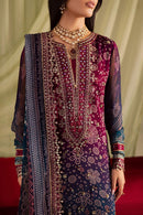 NUREH-3PC LAWN DIGITAL PRINTED EMBROIDERED SHIRT WITH CHUNRI PRINTED EMB DUPATTA AND DYED TROUSER-BIC-018