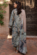 BAROQUE-3PC KHADDAR PRINTED SHIRT WITH KHADDAR PRINTED DUPATTA AND PRINT TROUSER-BIC-2648