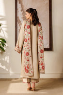 BAROQUE-3PC LAWN EMBROIDERED SHIRT WITH CHIFFON PRINTED DUPATTA AND EMB TROUSER-BIC-4869