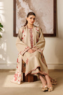 BAROQUE-3PC LAWN EMBROIDERED SHIRT WITH CHIFFON PRINTED DUPATTA AND EMB TROUSER-BIC-4869