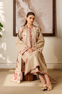 BAROQUE-3PC LAWN EMBROIDERED SHIRT WITH CHIFFON PRINTED DUPATTA AND EMB TROUSER-BIC-4869