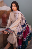 JAZMIN-3PC LAWN EMBROIDERED SHIRT WITH MONARK PRINTED DUPATTA AND TROUSER-BIC-3631