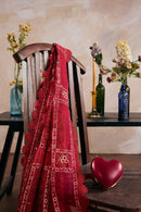 MARYAM HUSSAIN-3PC LAWN HEAVY EMBROIDERED SHIRT WITH KHADDI NET EMB DUPATTA AND TROUSER-BIC-4898