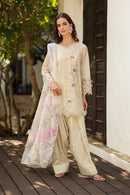 IZNIK-3PC LAWN EMB PRINTED SHIRT WITH SILK PRINTED DUPATTA & PRINTED TROUSER-BIC-044